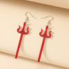 Acrylic retro earrings suitable for men and women, halloween, Birthday gift