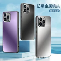 Apple совместимый чехол для iPhone 15 двуцветный, металлическое кольцо для камеры, защитный чехол, 12 Pro Max, защита от падений