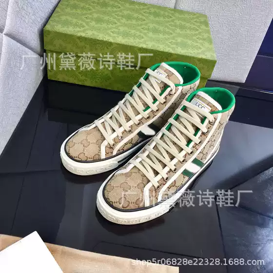 2023 Spring Trendy Luxury High-Top Canvas Sneakers for Couples Women Men Casual Shoes Breathable