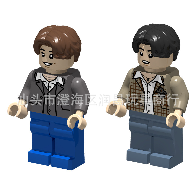 (Cross-border trading), constructor, minifigures, small particles, 50 gram