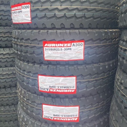 315/80R22.5 old three-line semi-trailer all-steel crane wear-resistant 20-ply brand new vacuum genuine tire