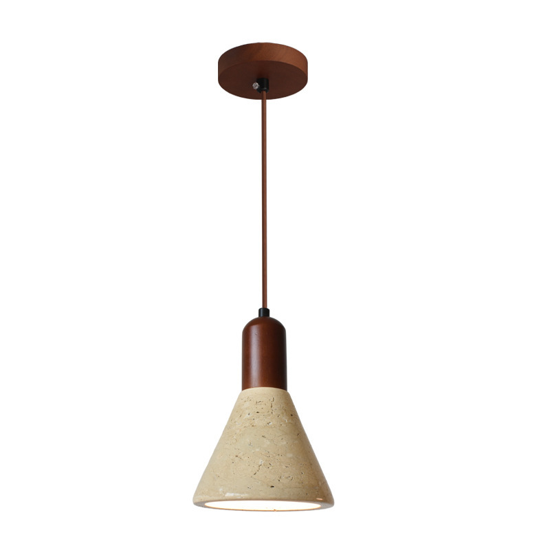 Lámpara de cabezal de cama residencial, restaurante, lámpara de piedra, diseño silencioso, lámpara de bar, lámpara de agujero, sala de té de viento transfronterizo amarillo, venta caliente
