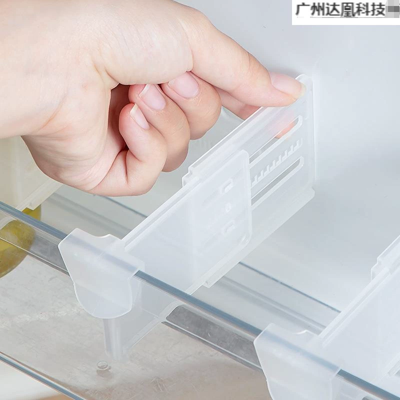 Разделитель для холодильника, зажим для боковой дверцы, регулируемая перегородка, маленькая застежка, пластиковый разделитель для ящиков, оптом.