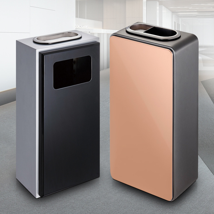Wanxiangcheng GPX-4A comercial cubo de basura vertical de aleación de aluminio con humo Cenicero Hotel ascensor habitación