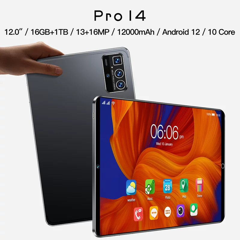 Планшетный ноутбук, AliExpress, 1 дюйм, широкий экран, 5G, Android