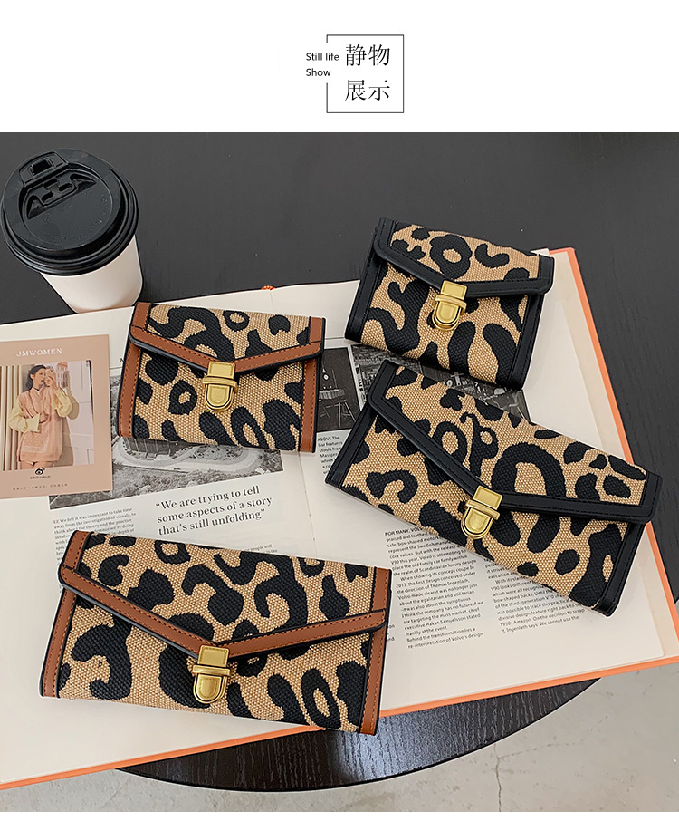 2021 wallet long buckle trifold leather bag Korean version of multicard clutch walletpicture8