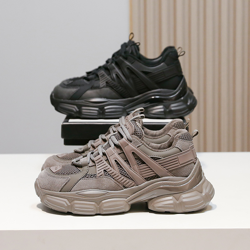 Chaussures papa femmes automne et hiver nouveau fond épais chaussures de marée accrue Version coréenne de Ins Net rouge chaussures de sport décontractées femmes_voghion.com