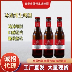 纯生风味啤酒包邮厂家批发236ML瓶装小支整箱夜场KTV商超现货24瓶