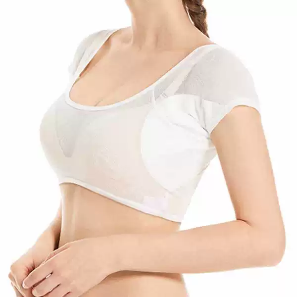 Chest-covering white M (85-120 pounds)