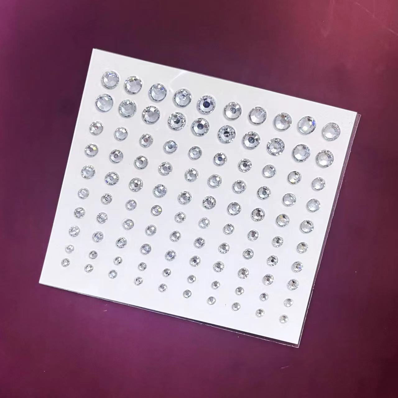 Diamante pegatinas diamante pegatinas creativo DIY ceja cara diamante maquillaje rhinestone cara decoración lágrima diamante color ojo maquillaje Rhinestone