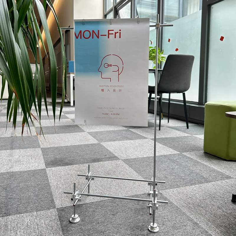 Billboard Double-Sided Poster Optical Axis Doorway Outdoor Shelf Floor-Standing Coffee Shop Promotional Display Milk Tea Shop Industrial Style