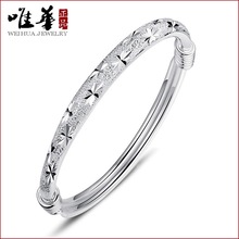 唯华 圆形满天星手环手镯镀银色时尚流行气质女手环厂家直销 批发