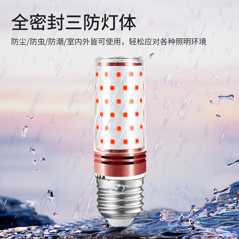 Lámpara de maíz LED bombilla de ahorro de energía superbrillante color tornillo e27e14 luz verde