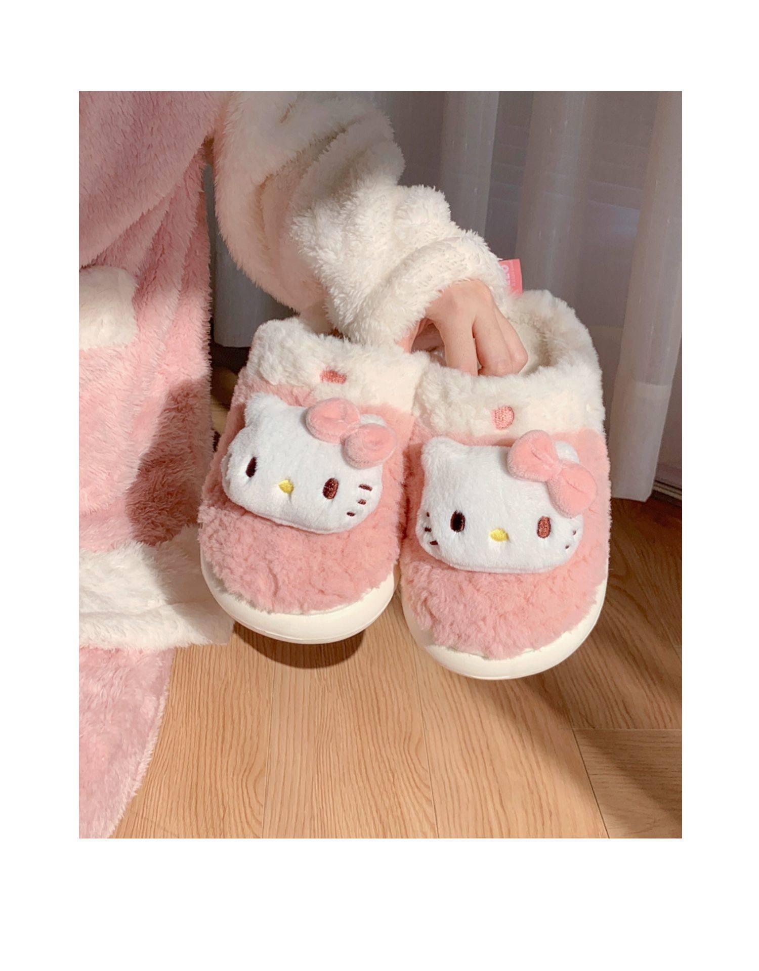 Zapatillas de algodón interior de vaca de manchas transfronterizas para mujeres de otoño y invierno calentamiento de peluche grueso zapatillas casuales image 17