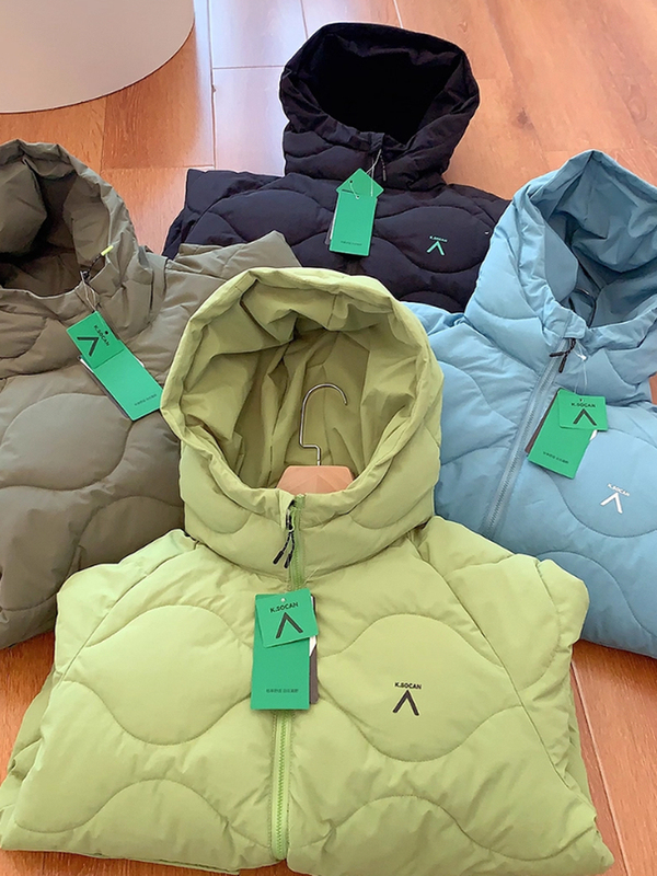 Muju 1199~Couple's Outdoor Functional Air-Padded Jacket~Water-Repellent Thickeneded Warm Gourd Hooded Cotton-Padded Jacket