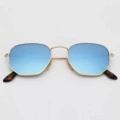 Gold Frame Ice Blue Lens