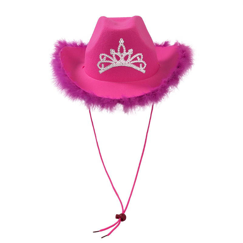 Sombreros de corona de lana sólida, nuevos sombreros de vaqueros industria pesada occidentales, sombreros de Halloween, sombreros de fiesta, sombreros de fiesta