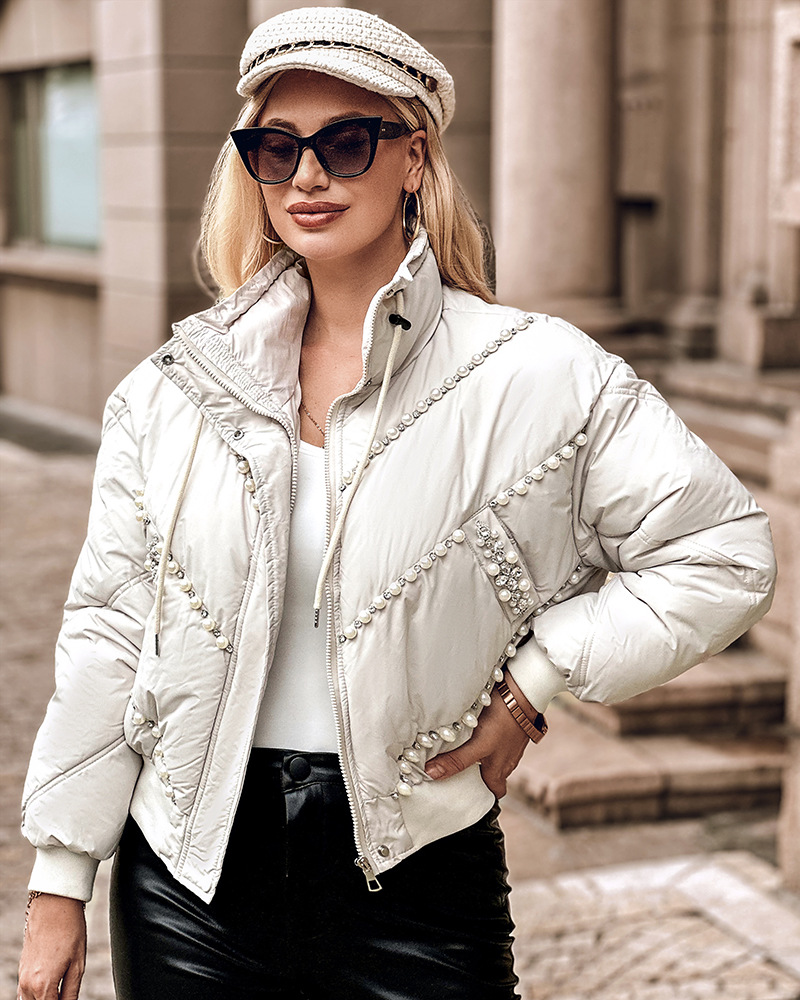 Women's Winter Coat In Cotton Full Length Warm Outerwear For Ladies_voghion.com