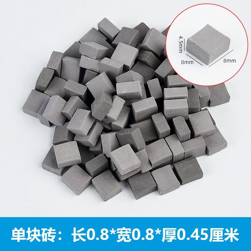 Construcción de bloques de ladrillo de pared de cemento para construir una casa mini juguete para niños albañil casa bricolaje hechos a mano ladrillos rojos