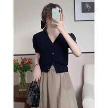 ��ʽ���ļ���˿����v���ɫ��֯С����Ů����̿�����������A3929