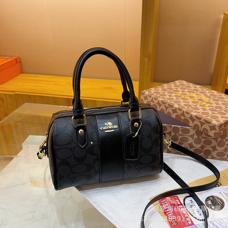 Koujia New Boston Pillow Bag Retro Monogram Large Capacity Versatile Fashion Handbag Shoulder Crossbody Bag - Thumbnail 2