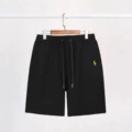 Cotton shorts black gold logo