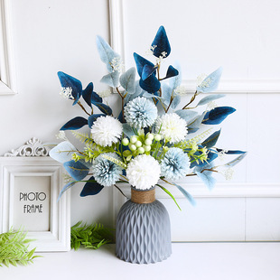 Fake flower simulation flowers decorative desktop home decoration living room indoor setting silk flower flower art dining table flower simulation bouquet