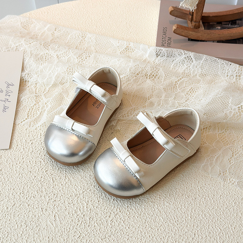 Princess Shoes for Girls Sweet Trendy Low Cut Mary Jane Soft Soled Bows Spring Autumn New Style Baby Footwear_voghion.com