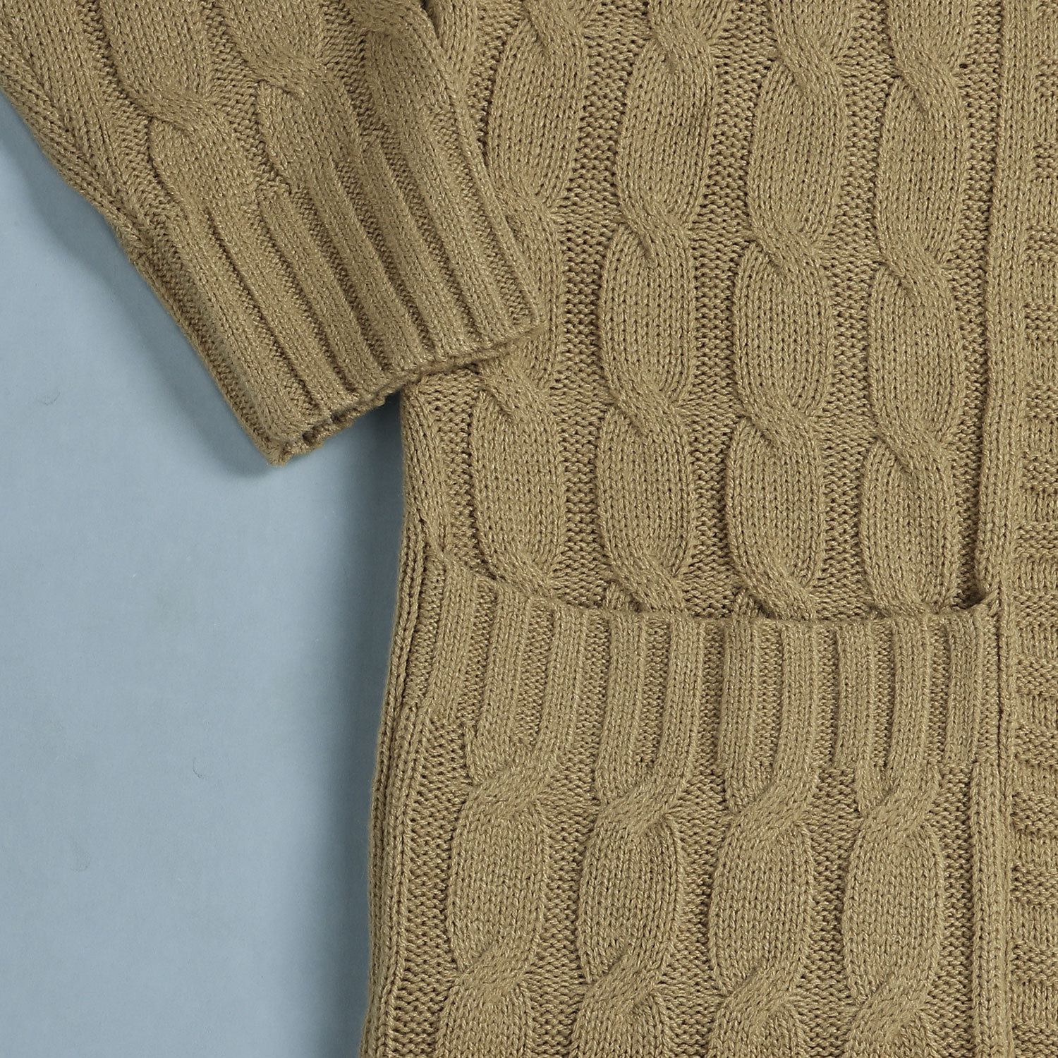 Damen Strickjacke Lang Aus Grobstrick In Unifarben Wintermantel_voghion.com