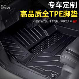 tpe汽车脚垫全包围专车专用一体成型定 制丝圈地毯防脏地垫车垫子