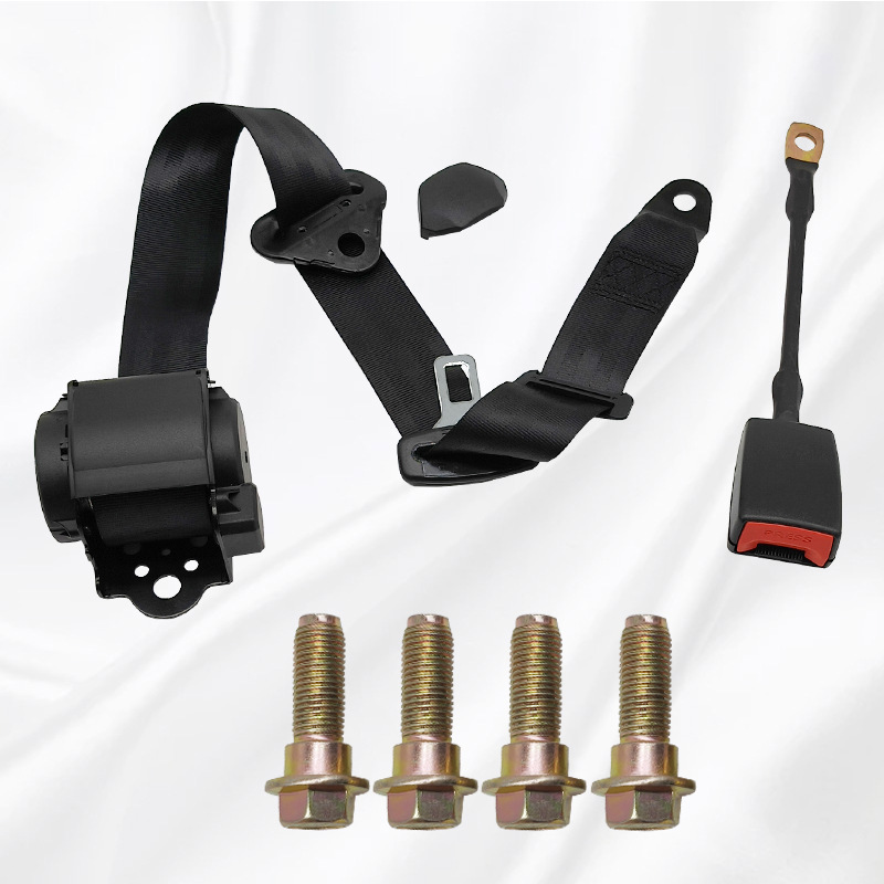 Automated three-point universal seatbelt for cars, buses, and trucks with automatic retractable emergency locking safety belt 3C