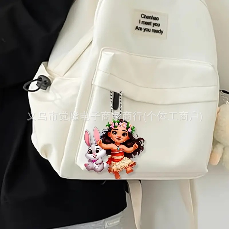Creativo nuevo lindo flores hada regalo de vacaciones colgante acrílico plano transfronterizo colgante de espejo retrovisor interior