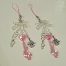 【冰粉音乐节】手作串珠手机链少女心ins包包相机链挂件咕卡小众