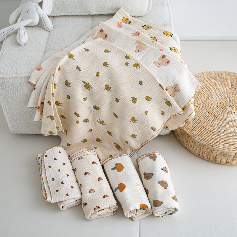 Gauze soft summer thin bath towel for new born