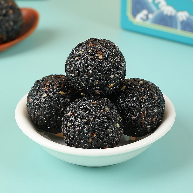 南京同仁堂綠金家園黑芝麻丸 蜂蜜休閒零食辟穀即食 批發代發