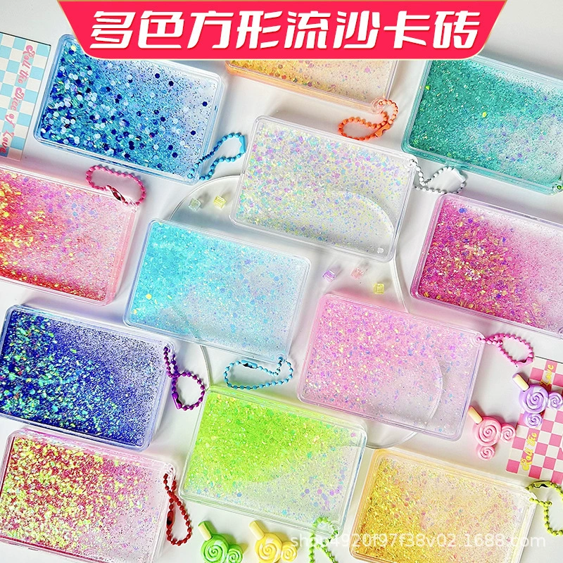 Quicksand Guka Brick Guka Guka Plate Creative Quicksand Guka Plate Маджонг DIY Брелок-подвеска Прозрачный Большой размер