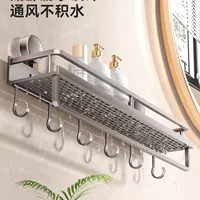 Стальная углеродистая сталь для ванной: вакуумная присоска для крепления на стену, без сверления, держатель для полотенца, стол для мытья, многофункциональное хранение