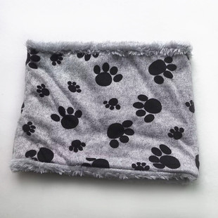 Cross-border Footprint Printing fleece-lined Scarf New Winter Warm Collar for Men and Women Outdoor Running and Riding Cold-proof Wind