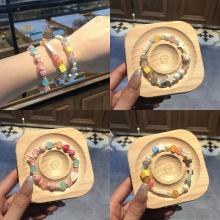 陶瓷串珠手链女批发马卡龙彩色气质甜美可爱少女手串小众百搭手饰