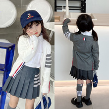 【清仓】儿童半身裙女童春秋TB高腰百褶裙新款半身裙衬衫毛衣学院