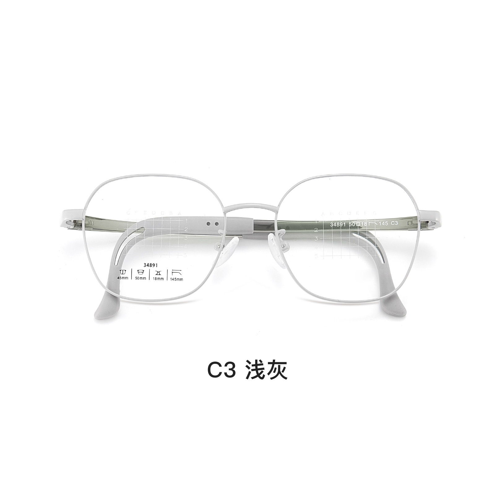 Niños de moda retro metal suave marco de gafas de silicona 6 gafas ajustables Danyang gafas al por mayor