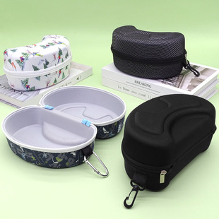 Large Glasses Case Wind Goggles Ski Goggles Diving Mirror Goggles Protective Glasses Case Portable Zipper Bag Portable