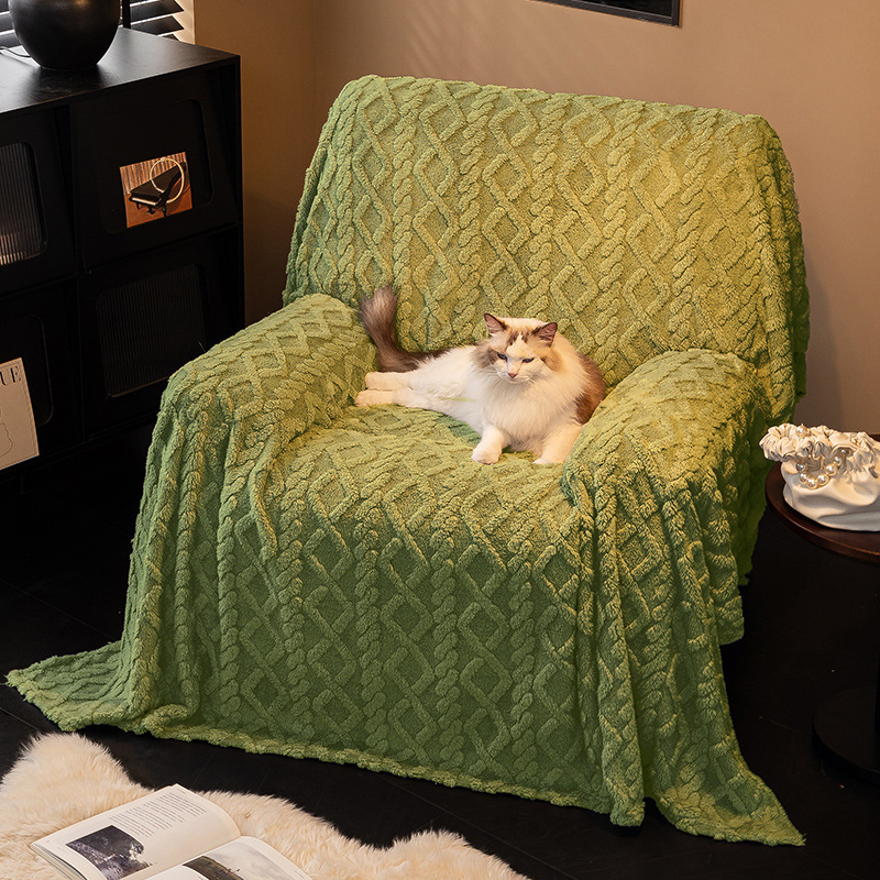 Cápula espacial de peluche Chihua sofá cubierta de sofá cubierta de cubierta única cubierta de cojín antideslizante toalla de sofá