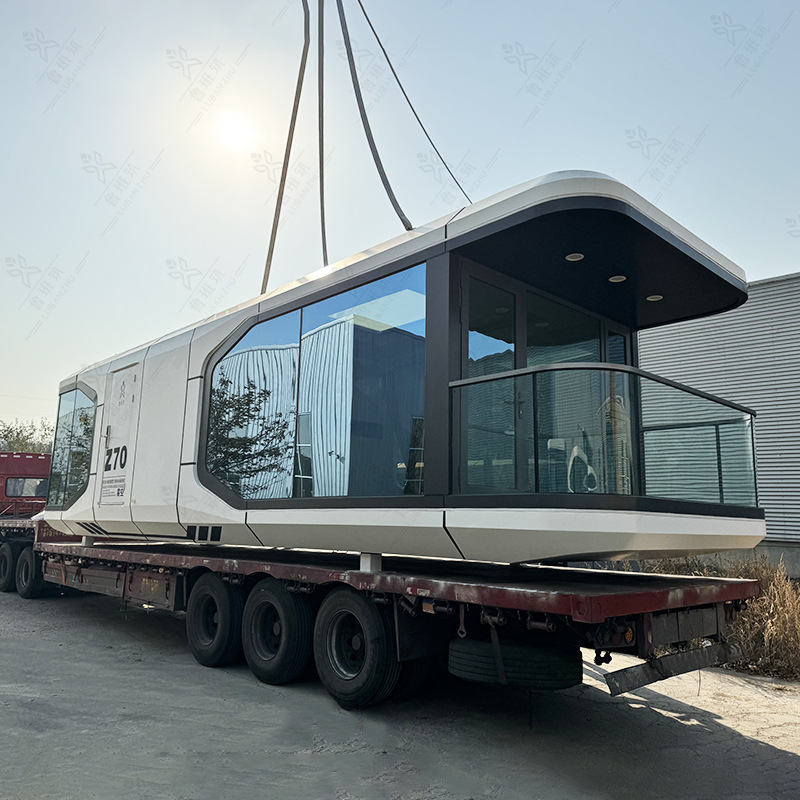 Nuevo cielo estrellado tema Hotel universo elemento observación plataforma espacio cápsula flor mar al aire libre pareja móvil B & B