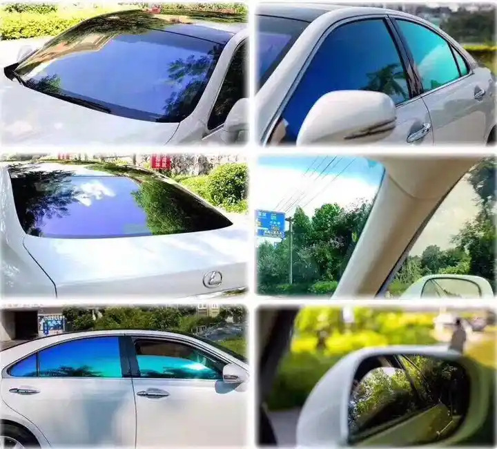 Colorful Chameleon Purple Series Car Solar Film Explosion-Proof Glass Film Sunscreen High Insulation Film Manufacturer Wholesale