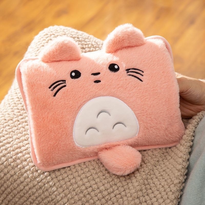 Totoro Hot Water Bag Rechargeable Explosion-proof Warm Water Bag Hand Warmer for Baby's Belly Plush Integrated Cartoon
