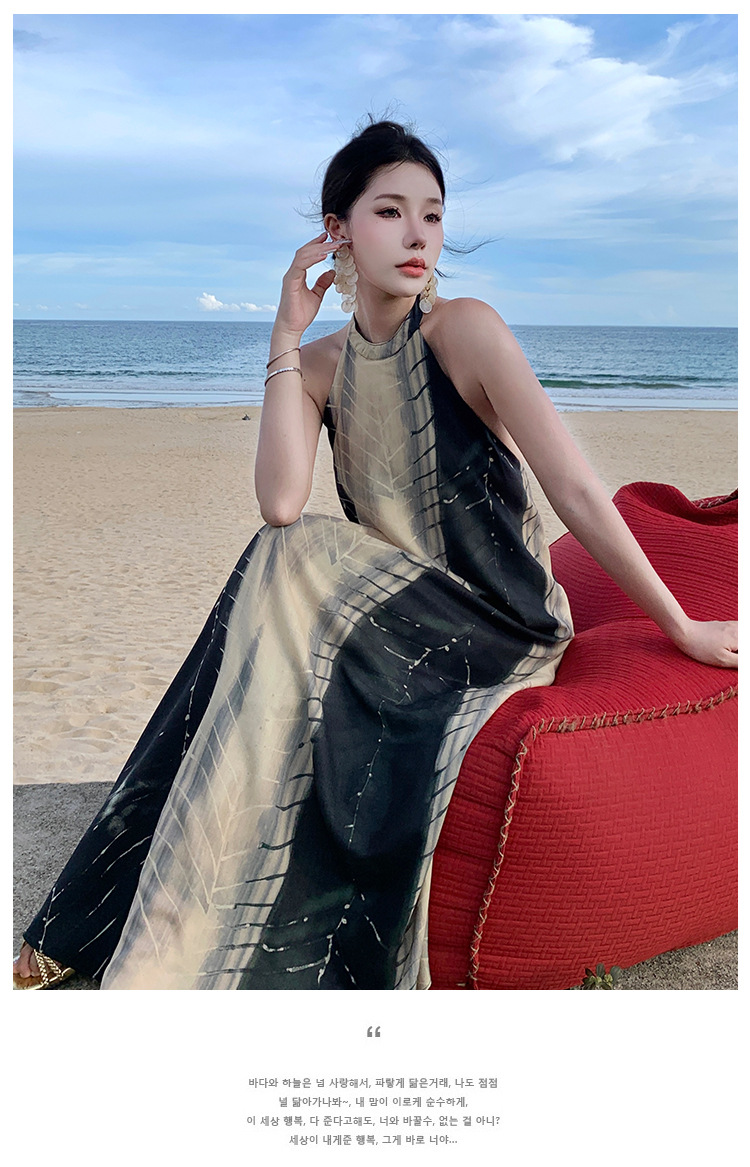 F6034 620K VÁY ĐẦM LIỀN THÂN DÁNG DÀI NỮ SHETDT PHONG CÁCH ÂU MỸ HỌA TIẾT HOA THỜI TRANG NỮ G02 SẢN PHẨM MỚI