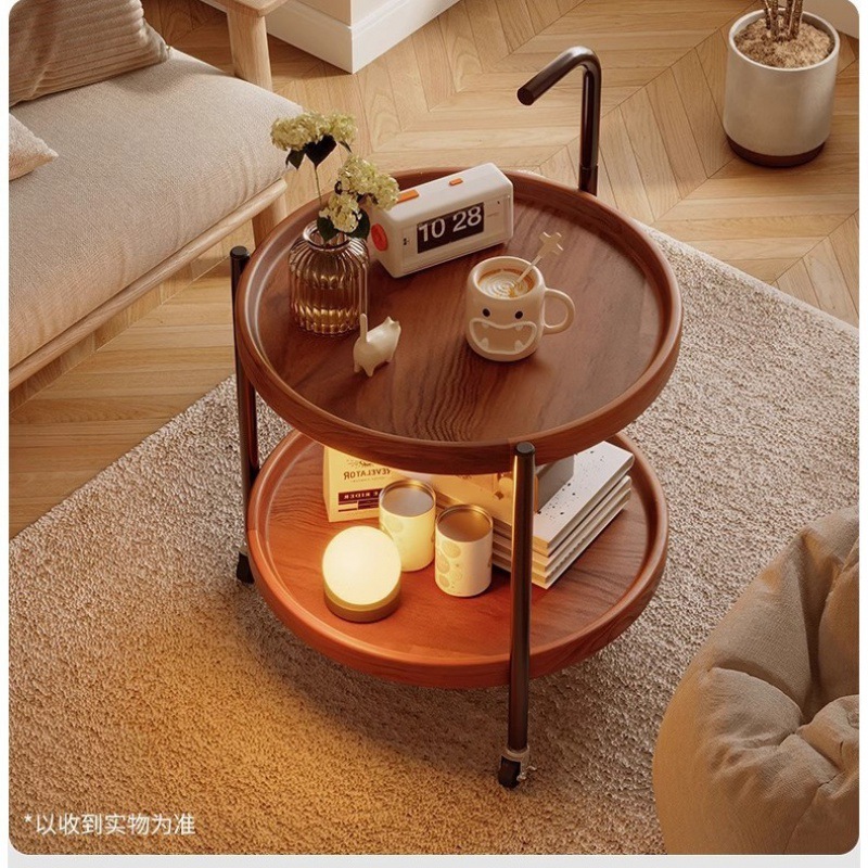可移動茶几沙發邊櫃家用小邊幾陽台桌子床頭置物架子簡約帶輪茶台