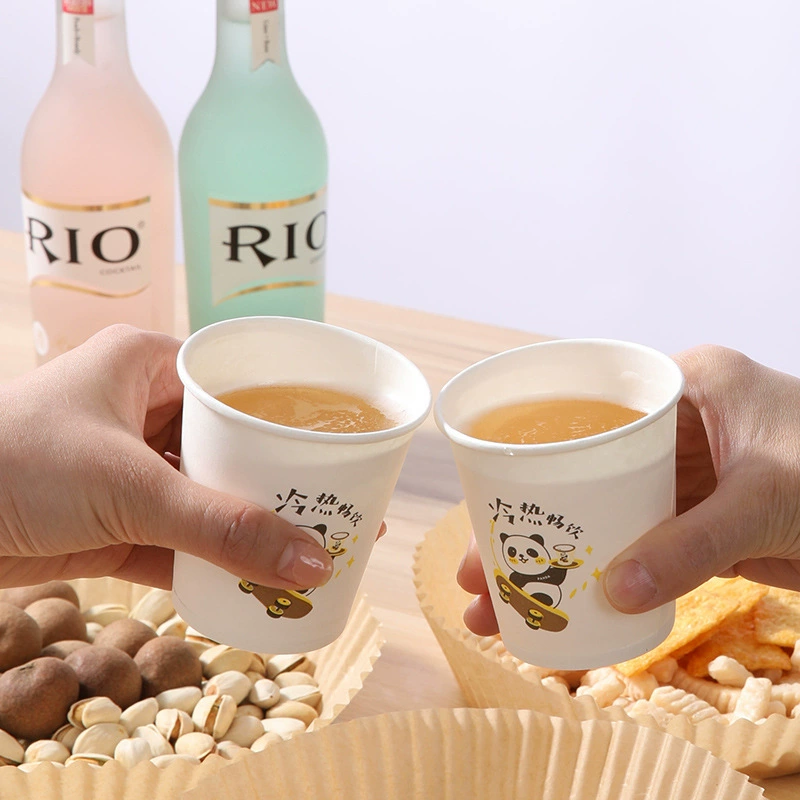 Lexiang Paper Cup Disposable Paper Cup Home Office Hot Drink Cup High-temperature Resistance Paper Cup