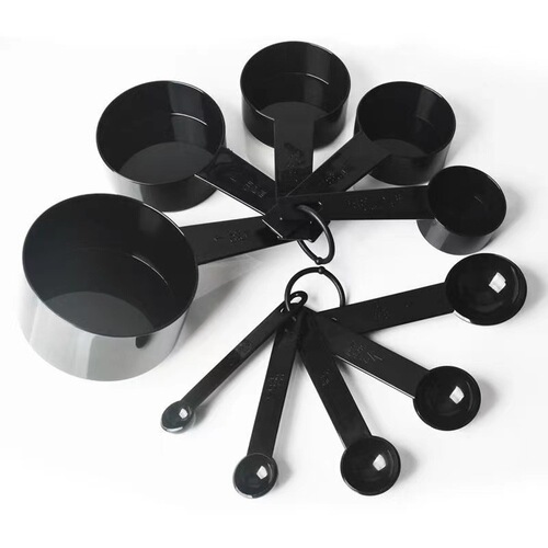 Stainless steel plastic measuring cup measuring spoon set kitchen baking bartending scale spoon measuring spoon gram flour spoon tool